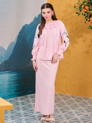 Surya baju kurung in pink
