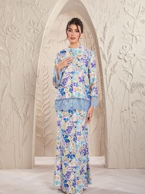 Velora baju kurung in blue