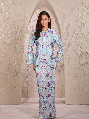 Danielle baju kurung in baby blue