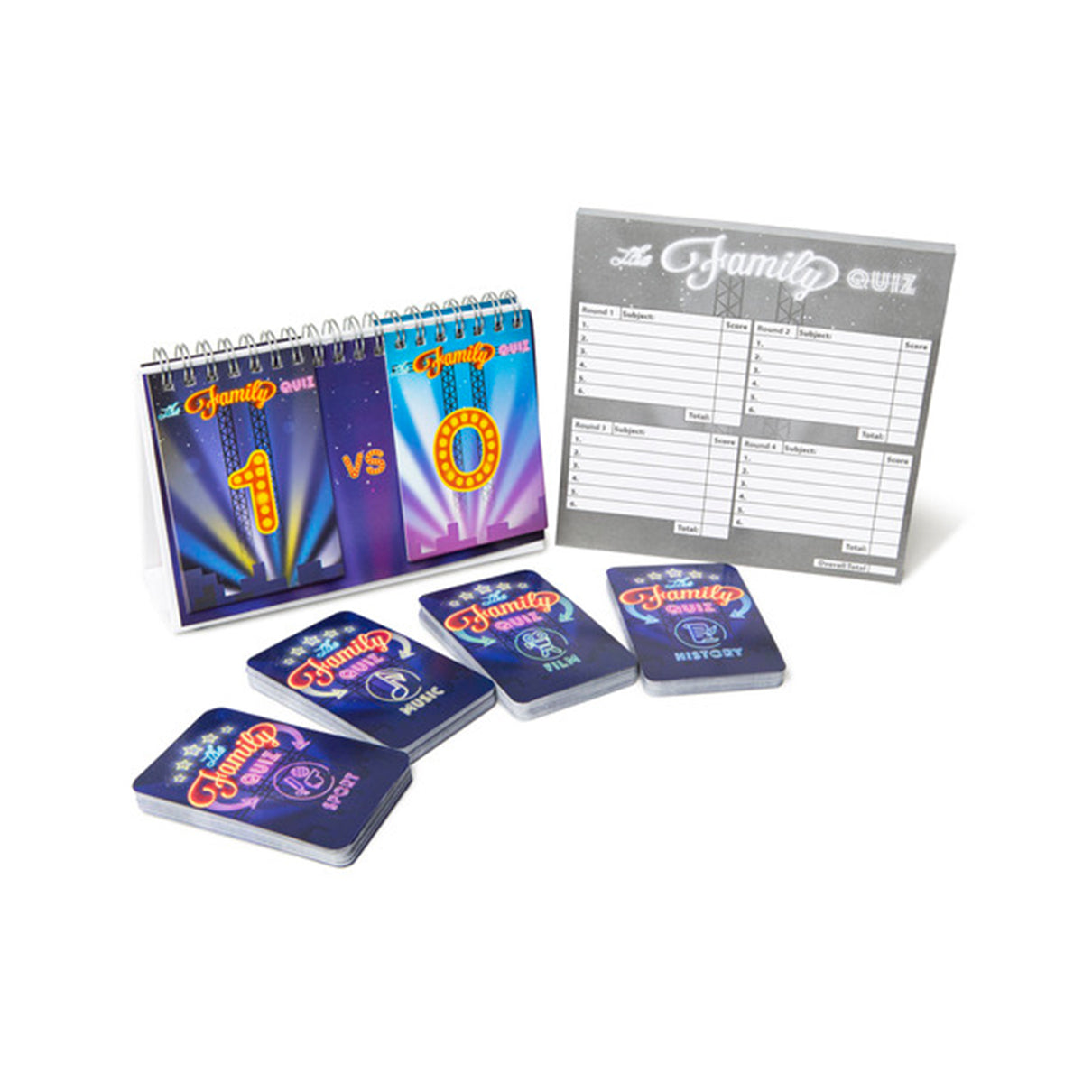 play & win the family quiz board game
