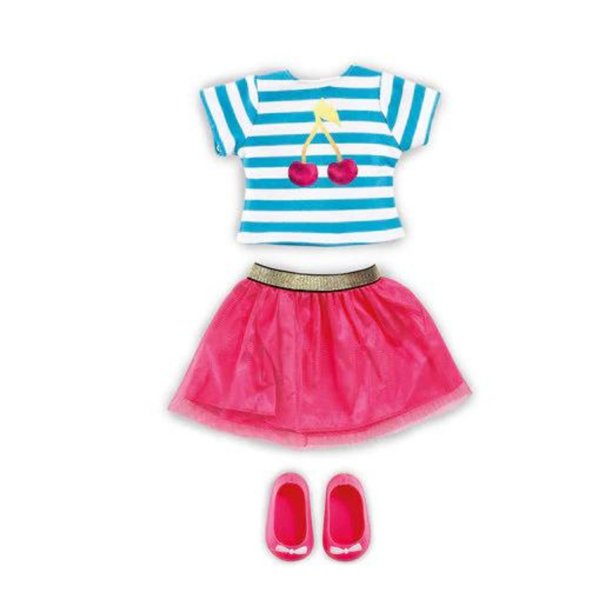 addo r friends cherry burst top & skirt set