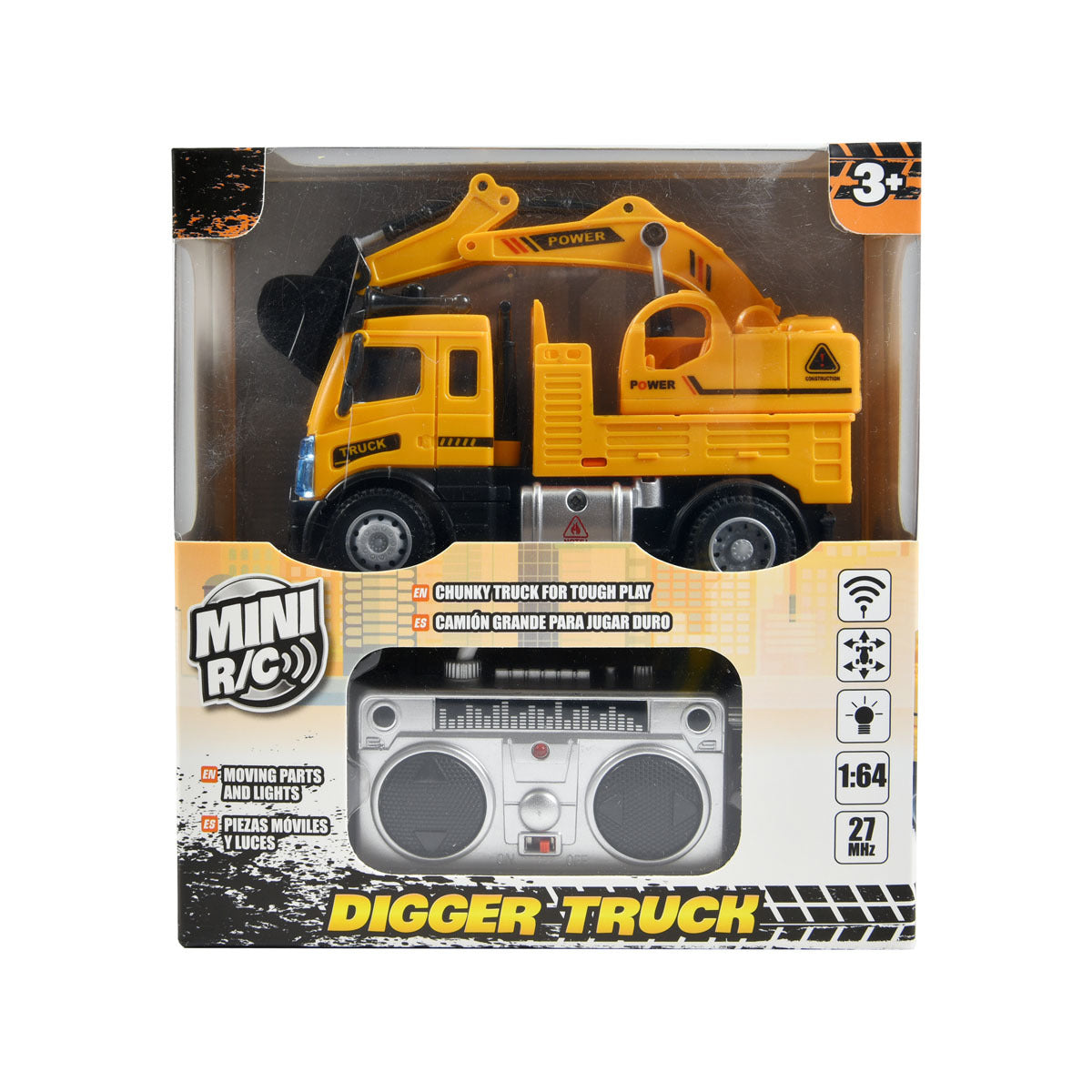 wj tech remote control 1:64 digger truck