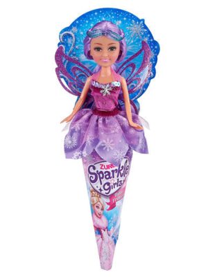 zuru sparkle girlz 10.5in winter princess doll in cone assorted