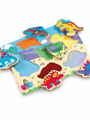 addo woodlets touch & feel dino puzzle