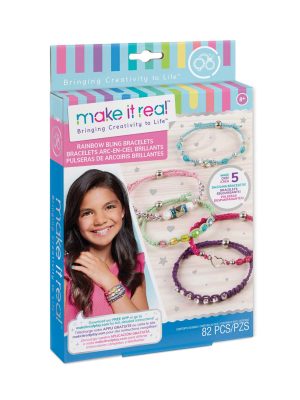 make it real rainbow bling bracelets
