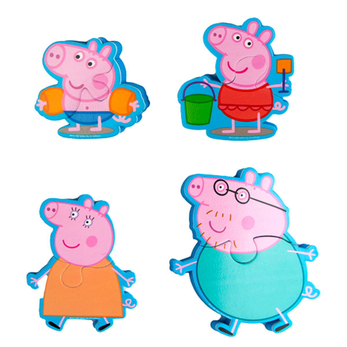 rms peppa pig bathtime puzzles 4 packs