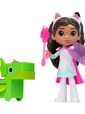spinmaster gabby's dollhouse gabby's the brave and dragon figure set