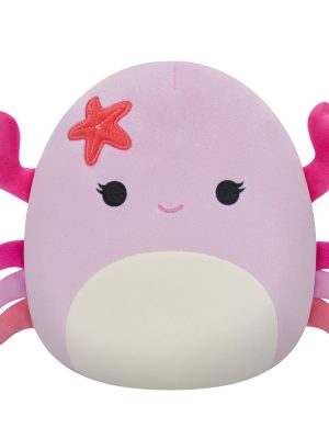 squishmallows 7.5in plush cailey the crab with starfish