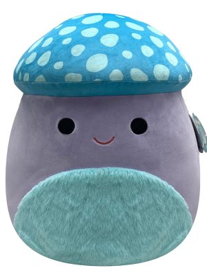 squishmallows 16in plush pyle the purple & blue mushroom