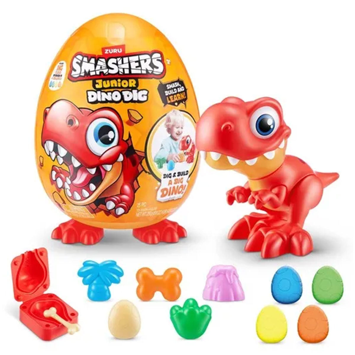 zuru smashers junior dino dig large egg