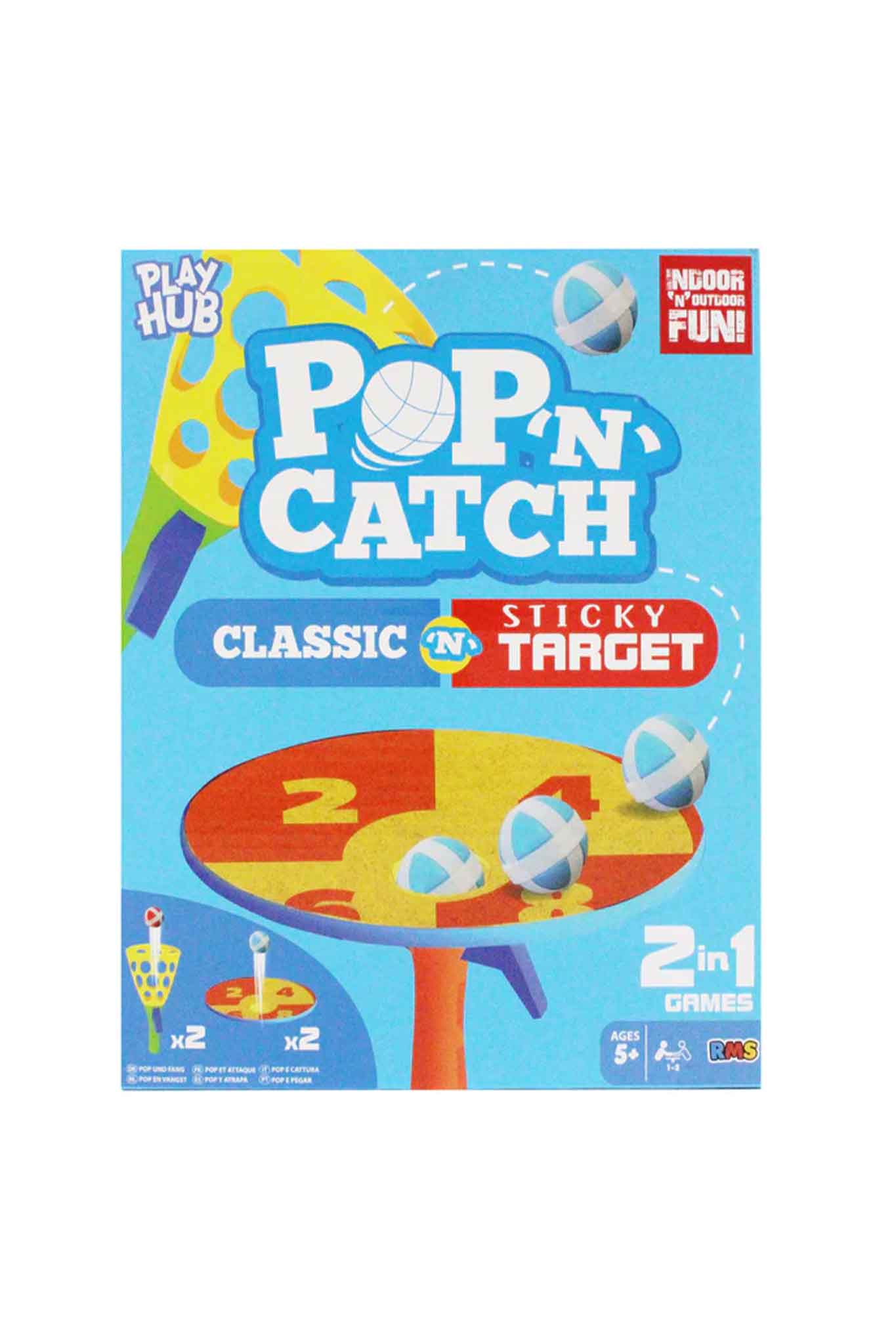 rms pop 'n' catch 2 in 1 outdoor game