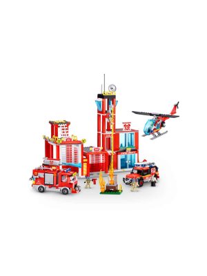 zuru max city fire adventure fire station construction set