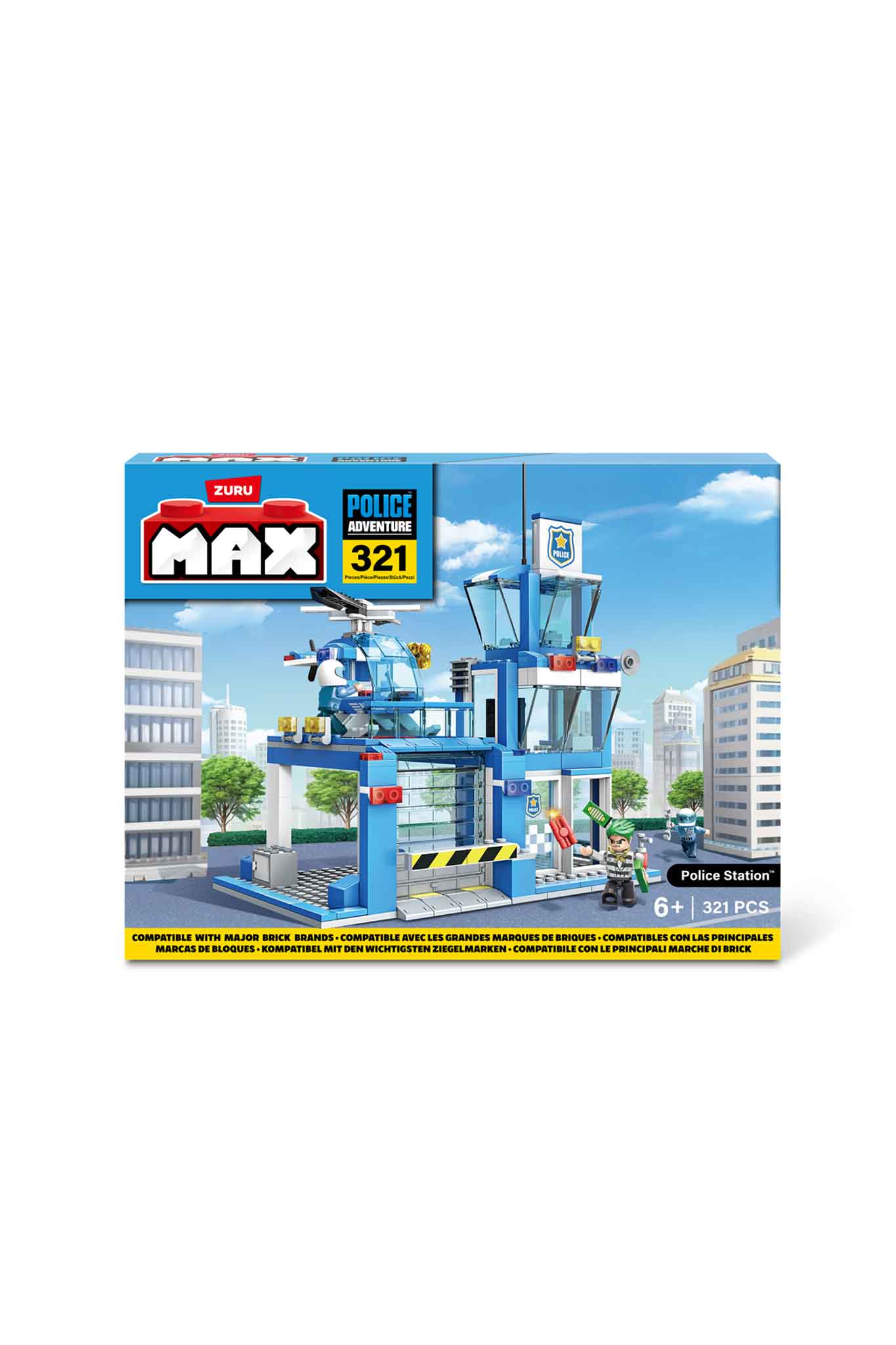 zuru max city police adventure police station construction