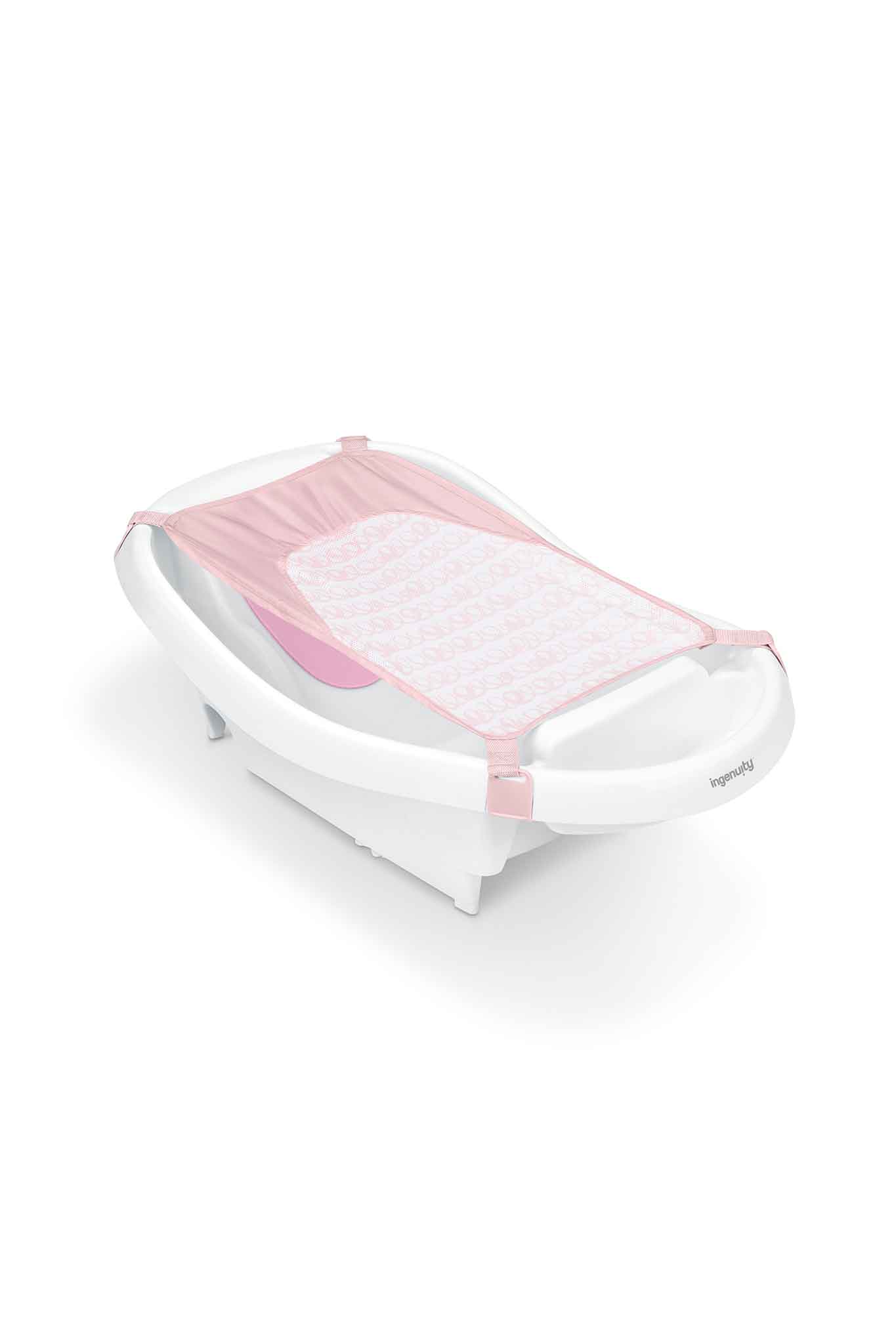 ingenuity comfy clean deluxe newborn to toddler bather pink