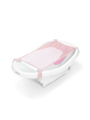 ingenuity comfy clean deluxe newborn to toddler bather pink