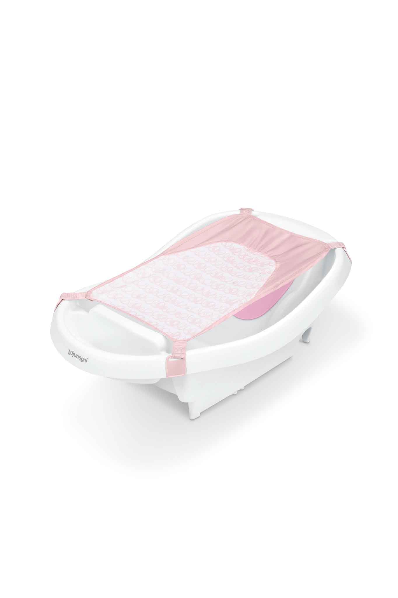 ingenuity comfy clean deluxe newborn to toddler bather pink