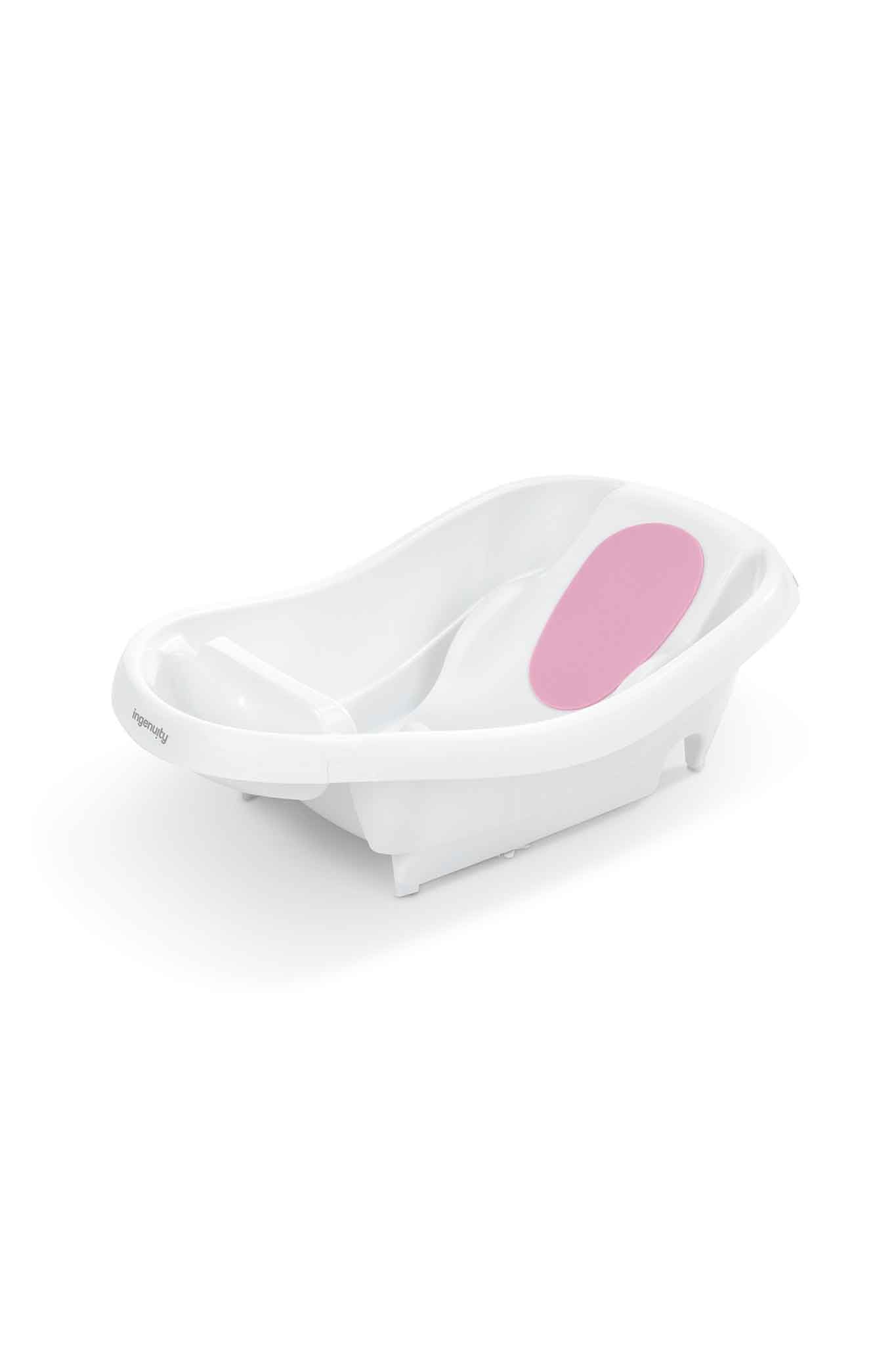 ingenuity comfy clean deluxe newborn to toddler bather pink