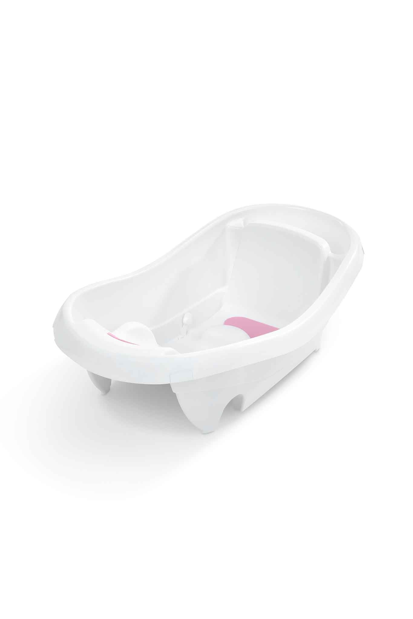 ingenuity comfy clean deluxe newborn to toddler bather pink