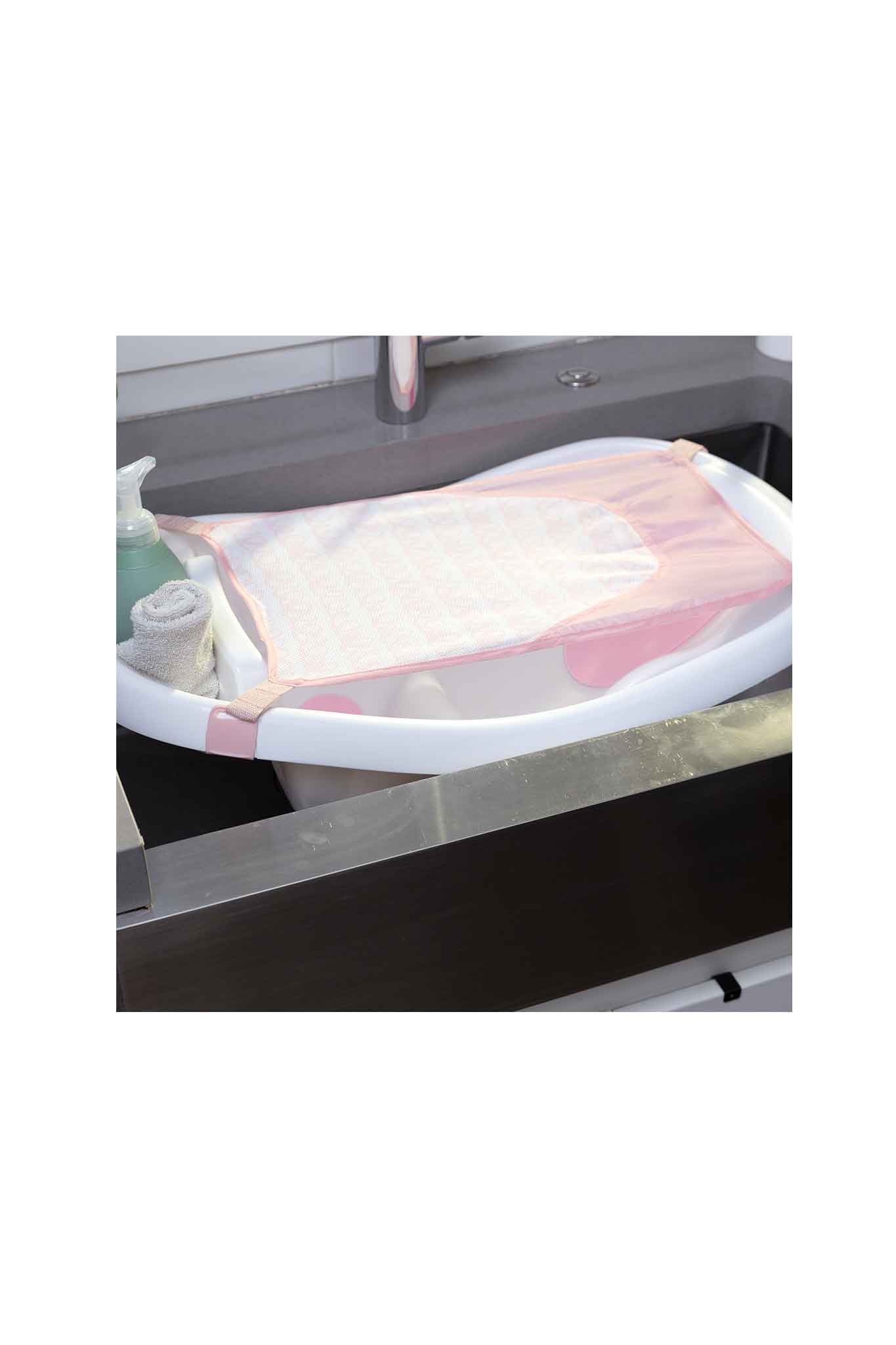 ingenuity comfy clean deluxe newborn to toddler bather pink