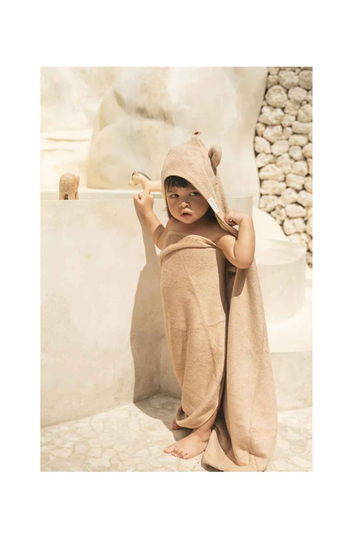 joey&mom hooded towel