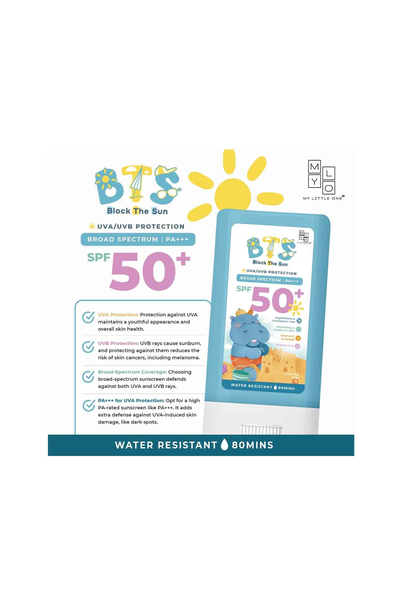 mylo block the sun sunscreen stick / lotion