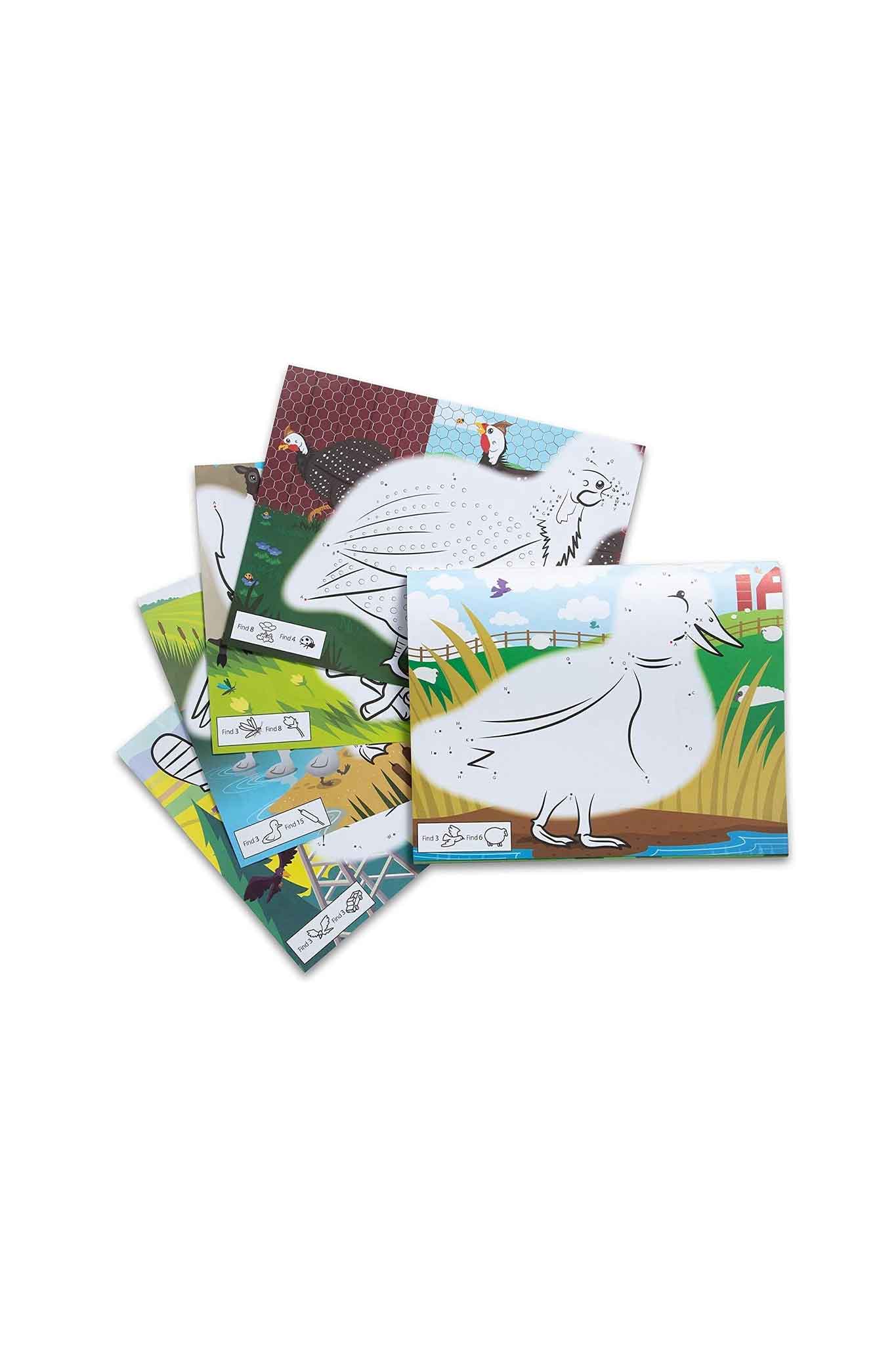 melissa & doug dot to dot abc colouring pad farm