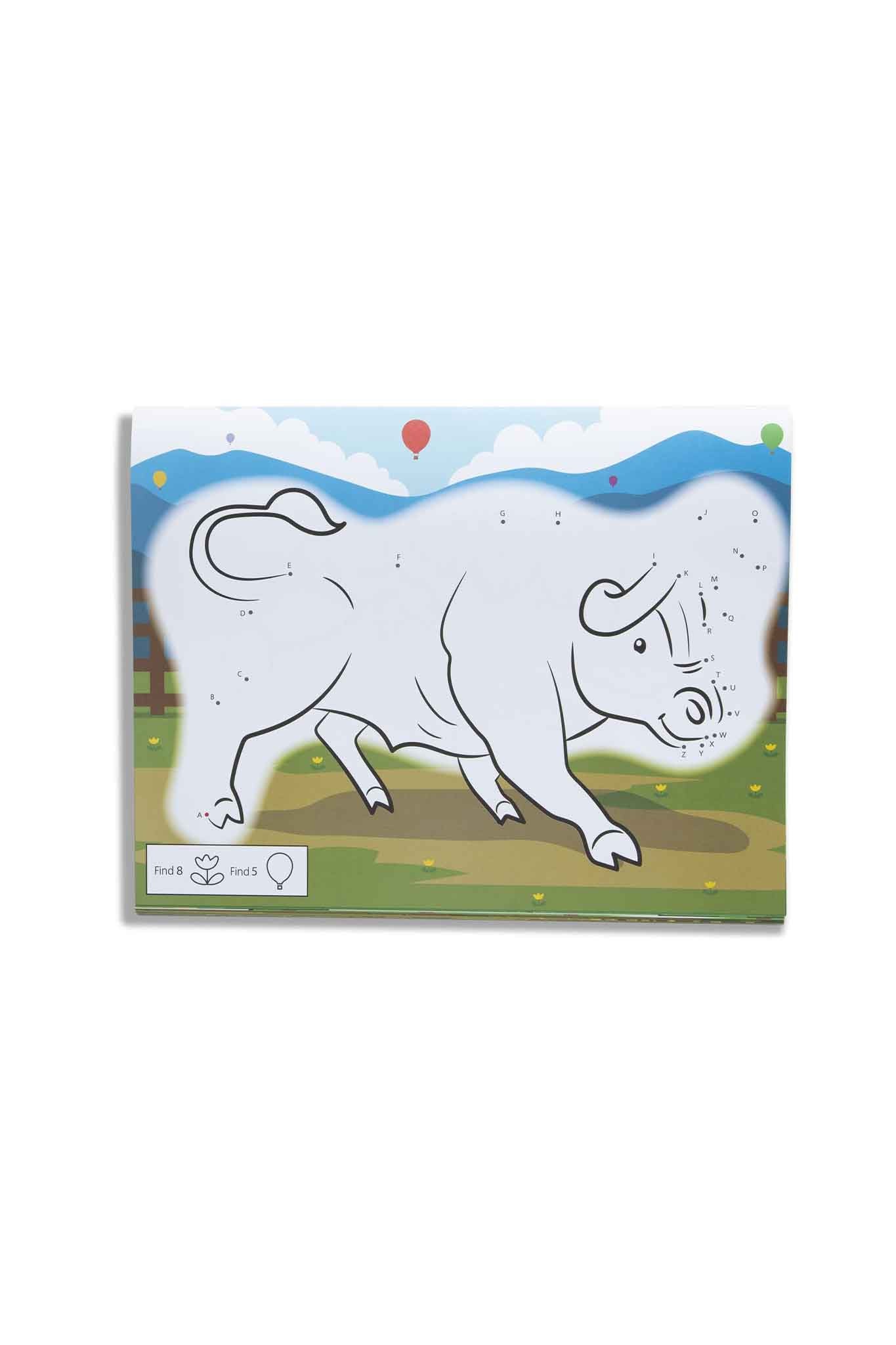 melissa & doug dot to dot abc colouring pad farm