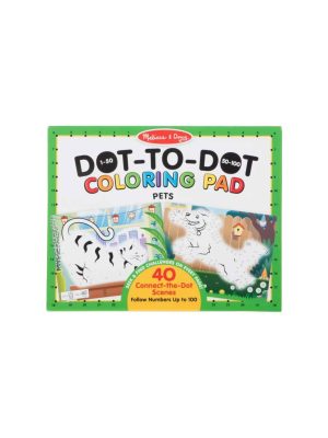 melissa & doug dot to dot 123 colouring pad pets