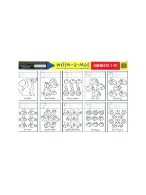 melissa & doug learning mat numbers 1 10 write a mat
