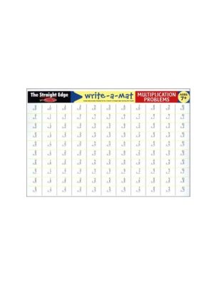 melissa & doug learning mat multiplication problems mat