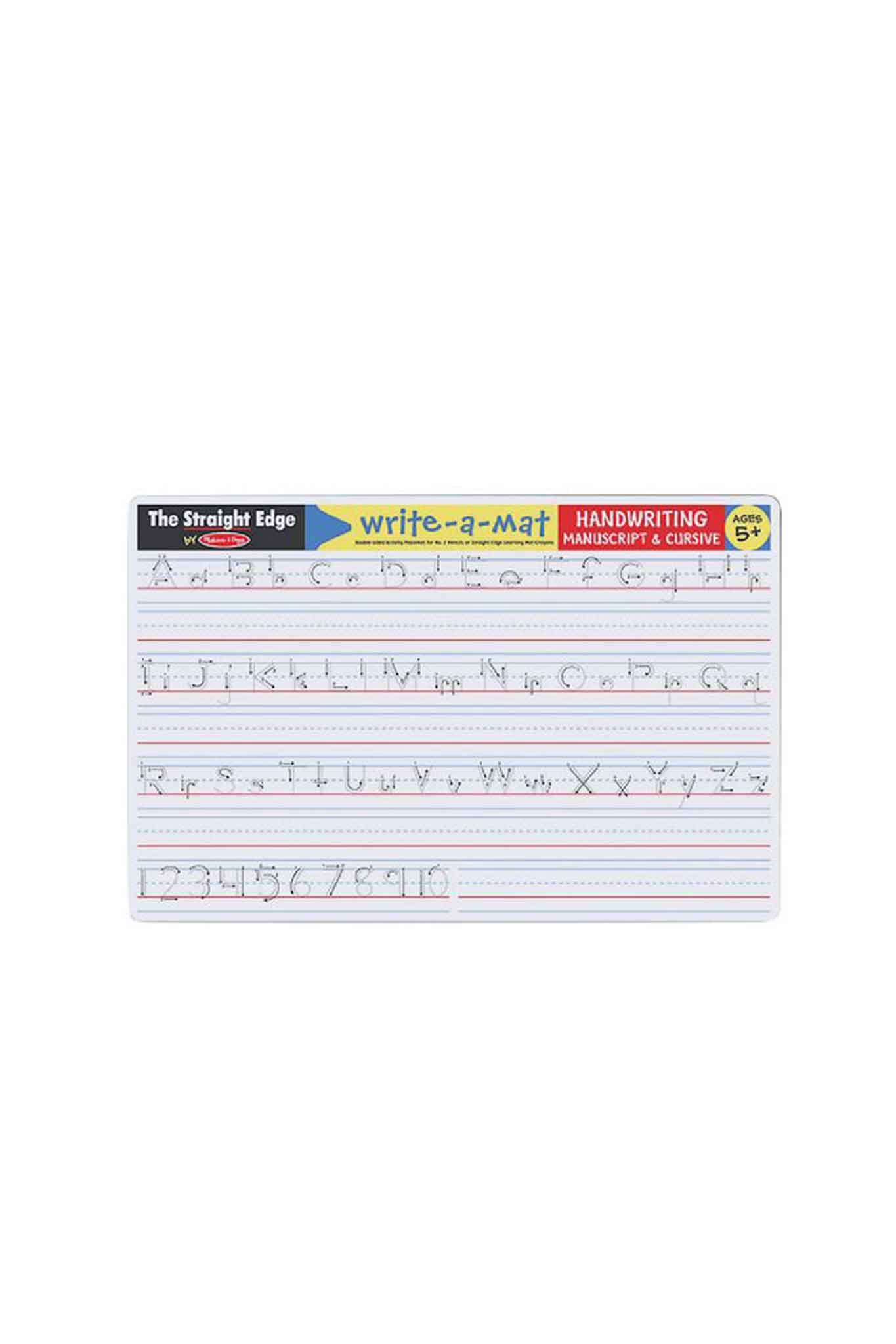 melissa & doug learning mat handwriting write a mat