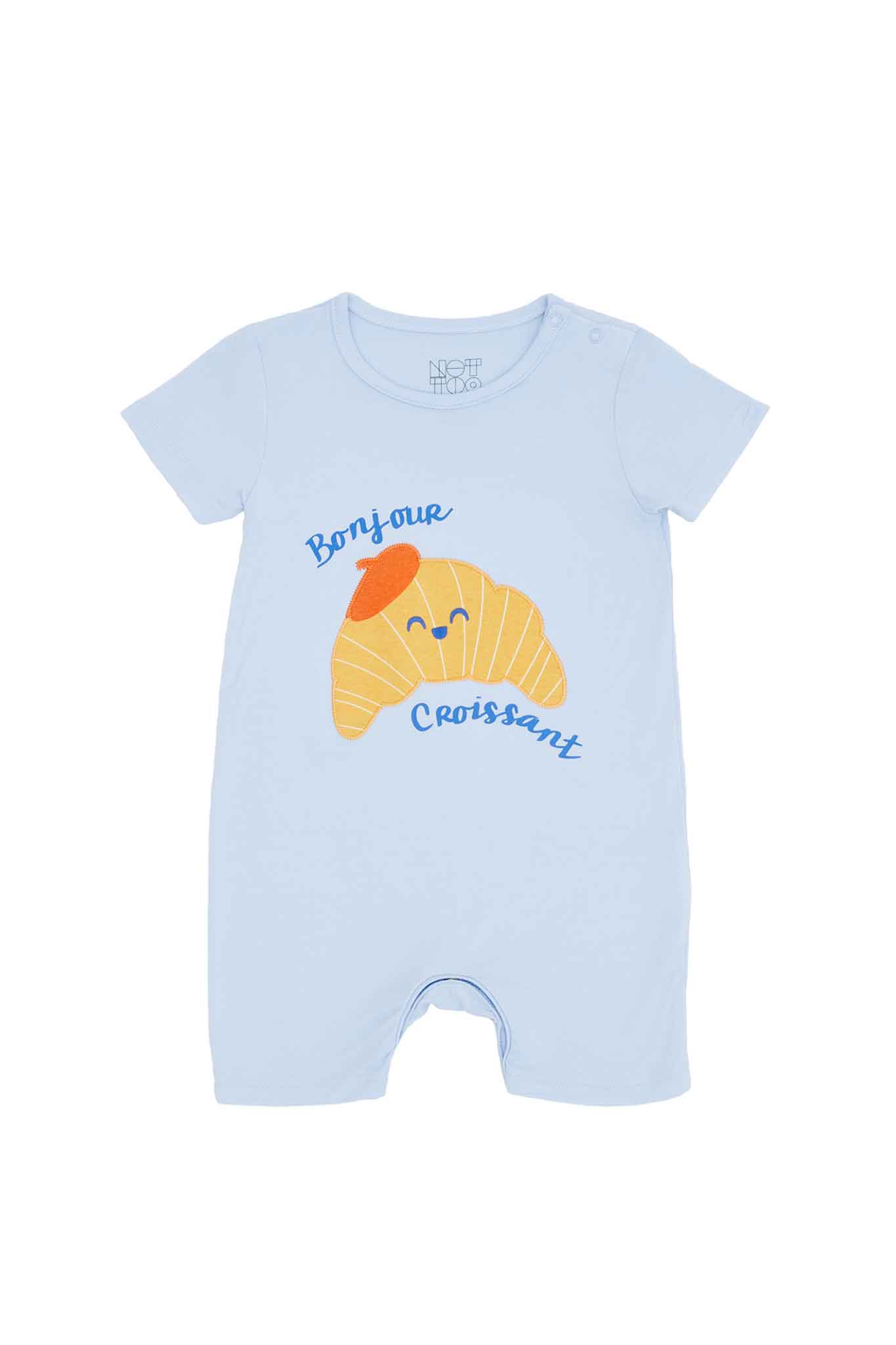 not too big breakfast bunch bamboo romper 2 packs