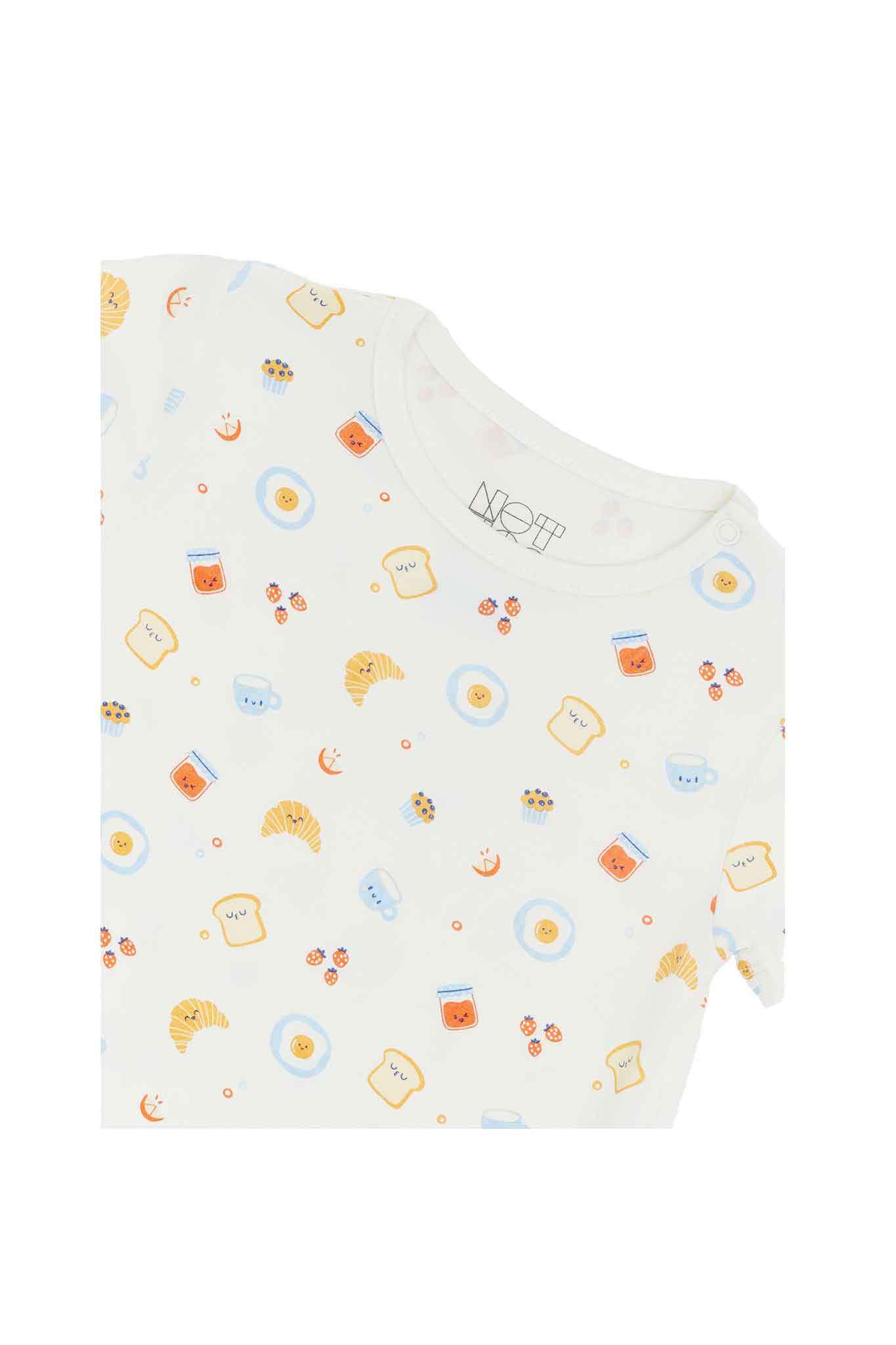 not too big breakfast bunch bamboo romper 2 packs