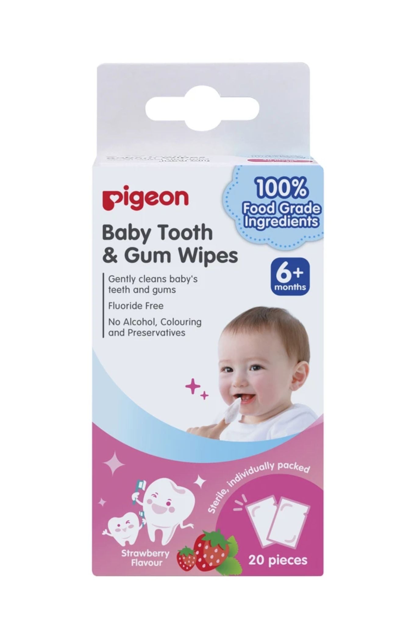 pigeon tooth & gum wipes