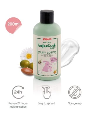 pigeon natural botanical baby milky lotion