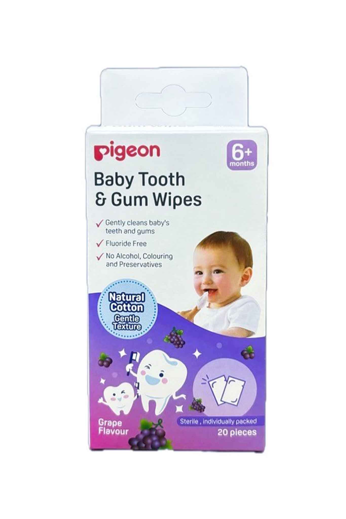 pigeon tooth & gum wipes
