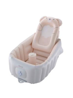 richell bath tub with support soft baby bath step up