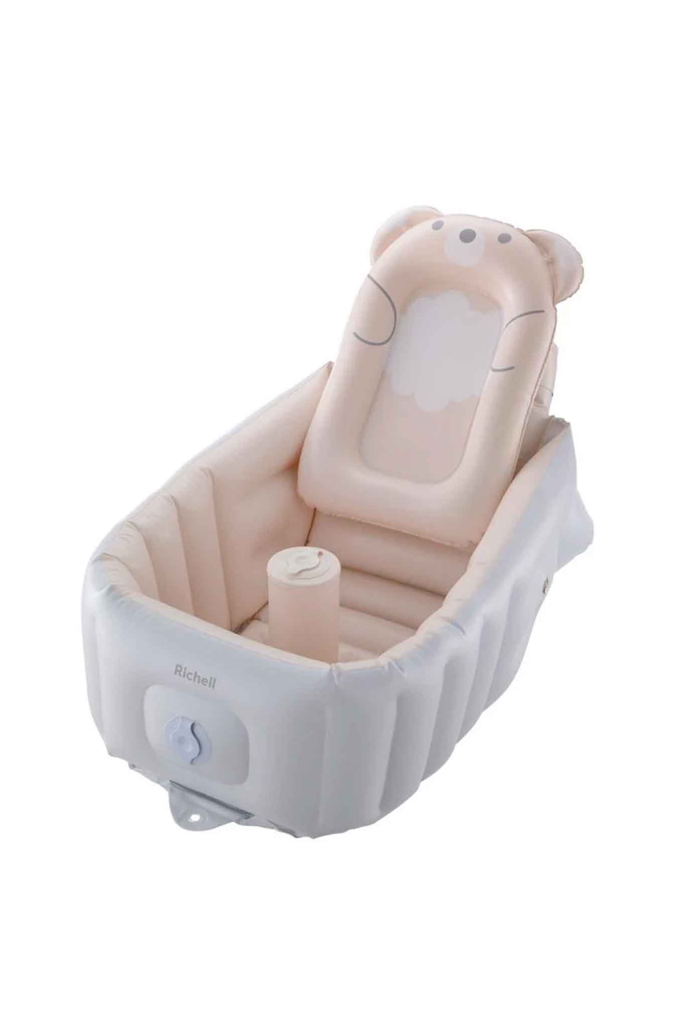 richell bath tub with support soft baby bath step up