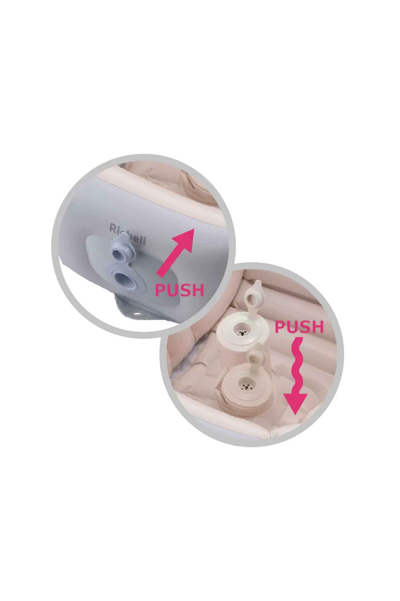 richell bath tub with support soft baby bath step up