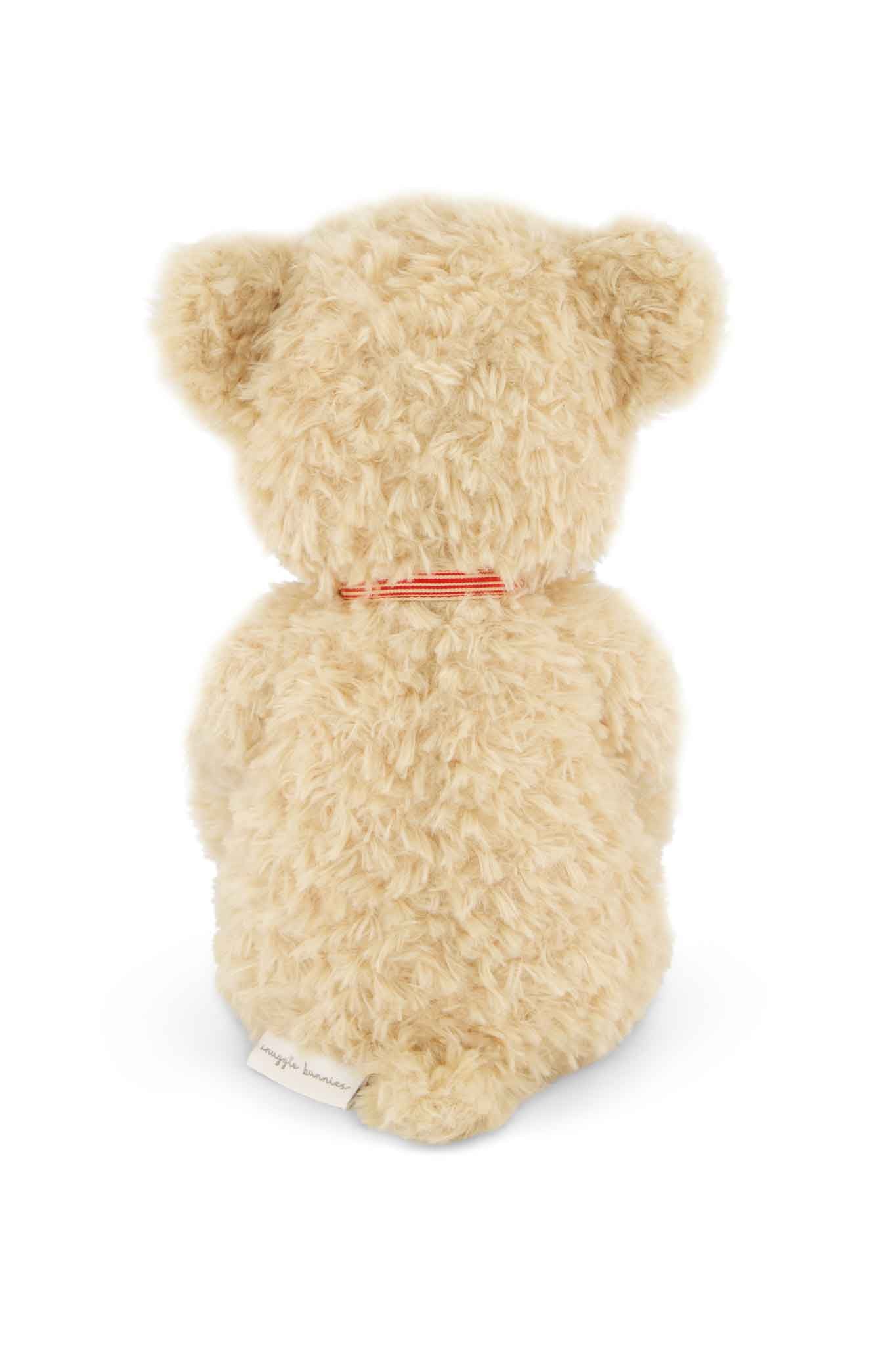 snuggle bunnies arthur the bear red stripe ribbon bow