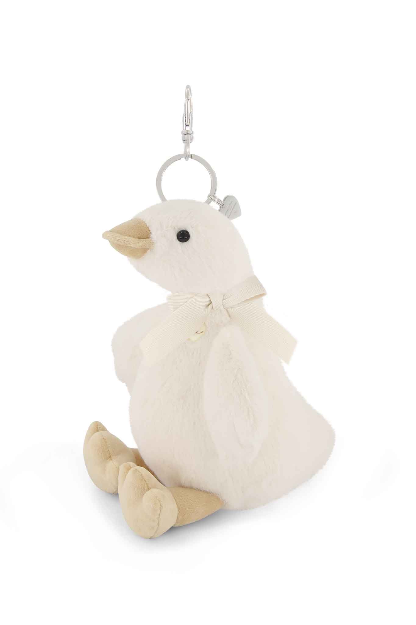 snuggle bunnies rosie the duck keyring neck bow