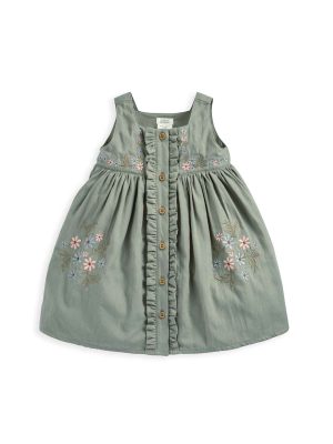 mamas & papas floral embroidered pinny