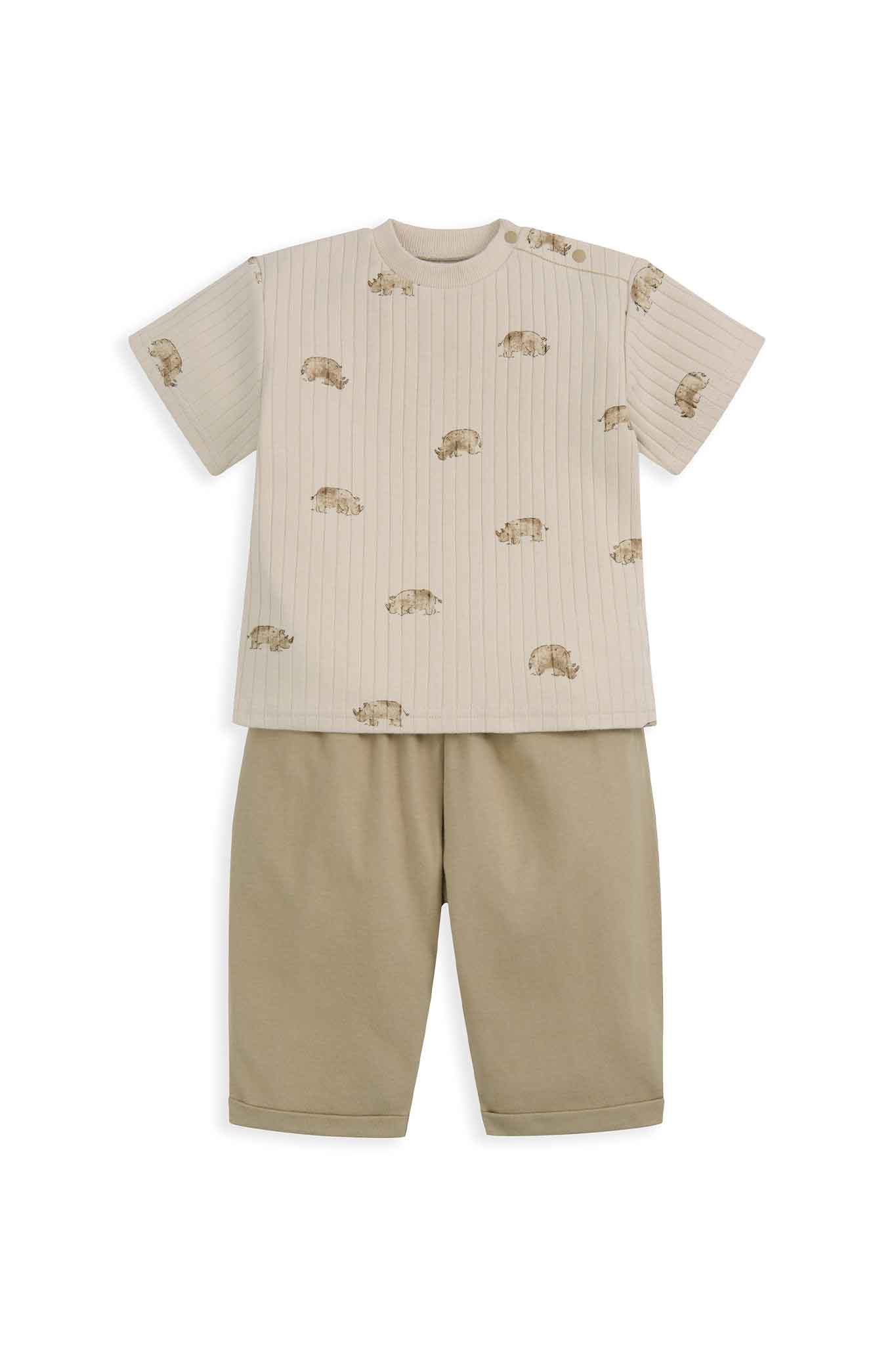 mamas & papas t shirt and trouser 2 pack