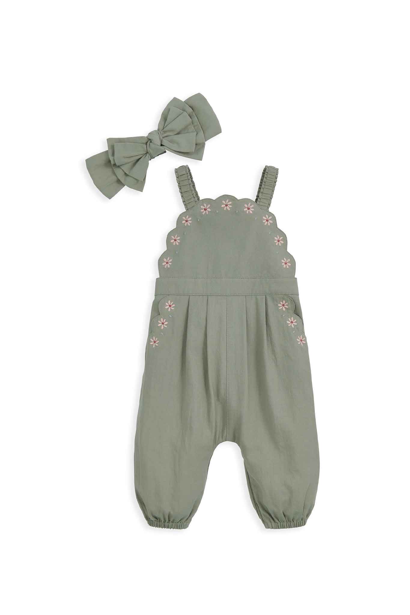mamas & papas scallop dungaree