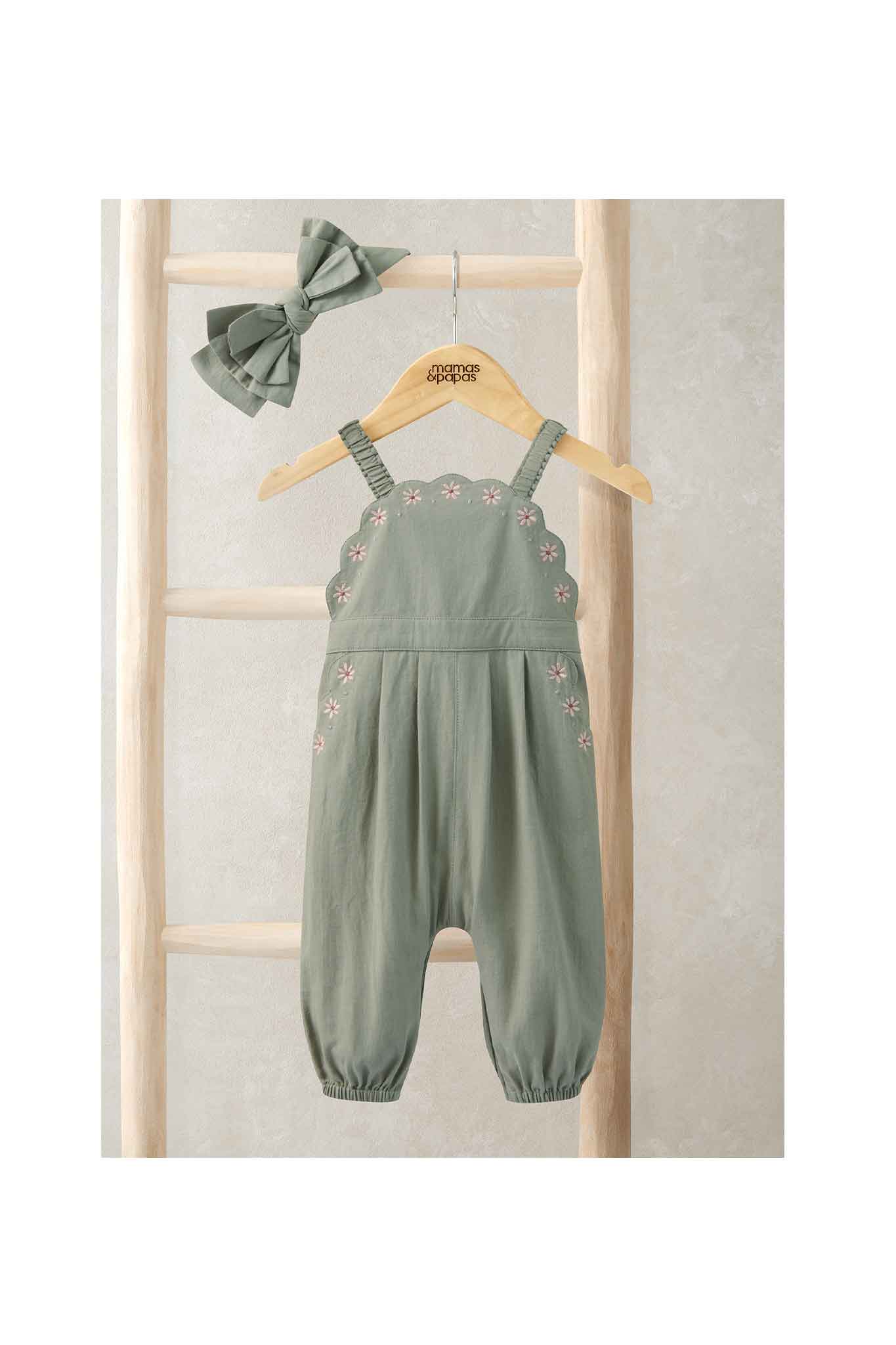 mamas & papas scallop dungaree