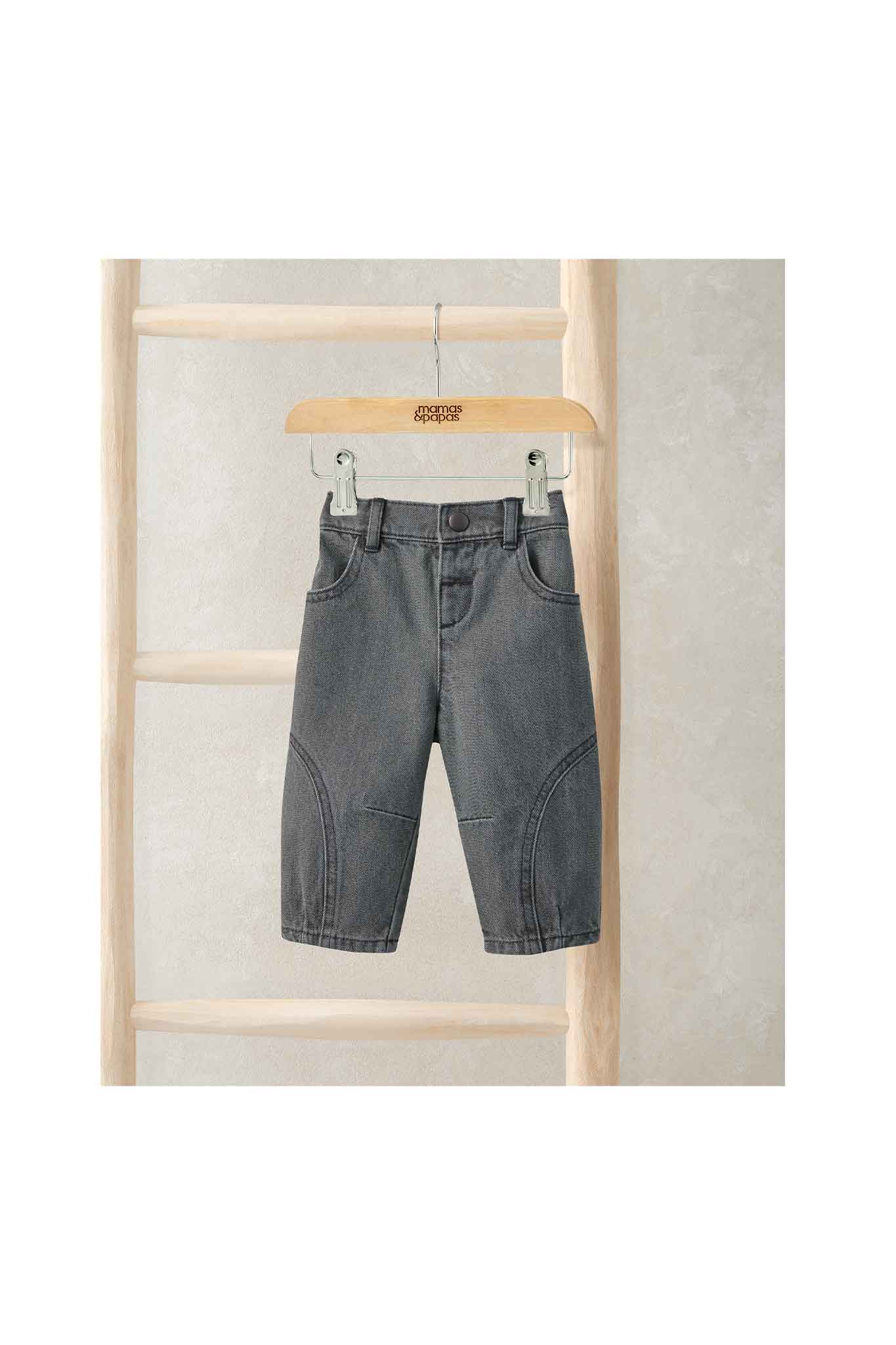 mamas & papas charcoal barrel leg jean