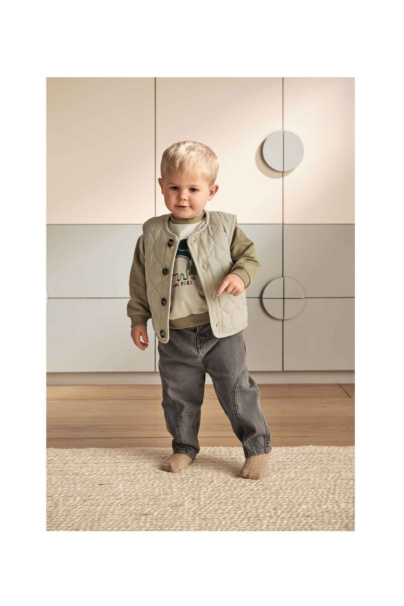 mamas & papas charcoal barrel leg jean