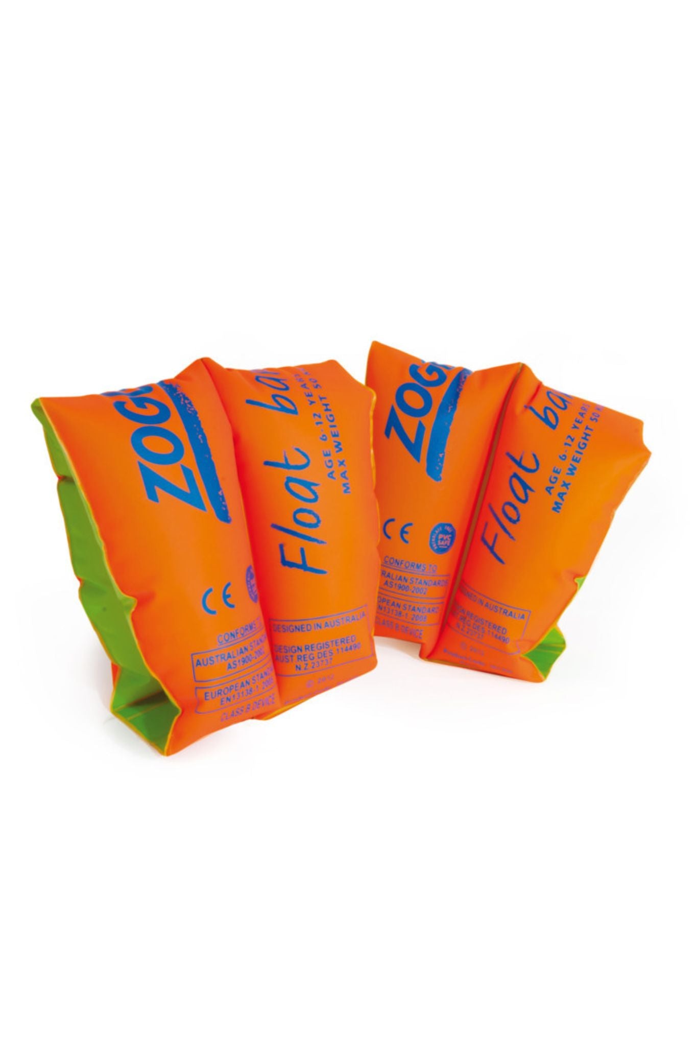 zoggs float bands orange