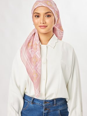 marny square scarf dusty pink