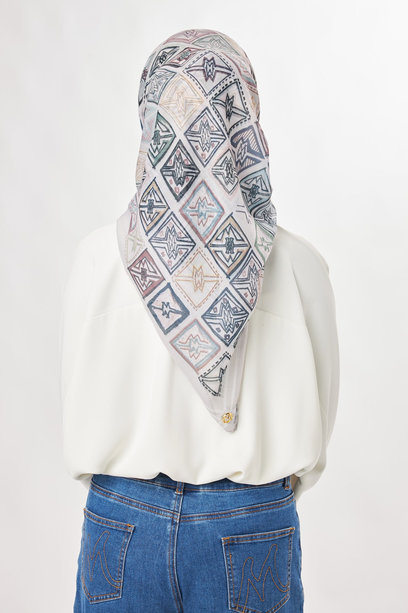 marny square scarf colourful grey